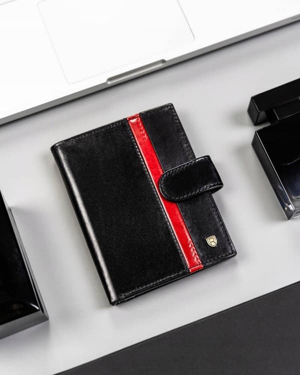 Velká, kožená pánská peněženka s RFID systémem, zapínání na patentku - Rovicky
