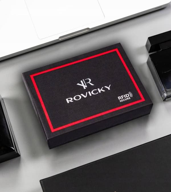 Pánská peněženka vertikální orientace z přírodní kůže - Rovicky