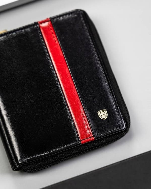 Malá kožená pánská peněženka na zip - Rovicky