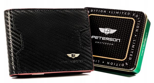 Elegantní, kožená pánská peněženka s RFID systémem - Peterson