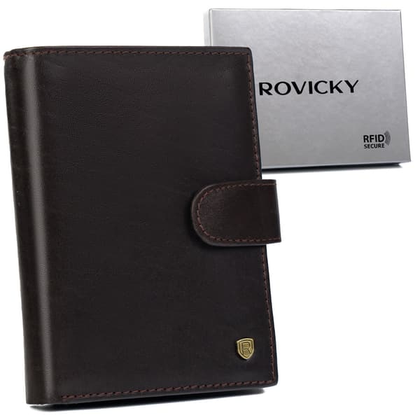 Læder pung til mænd med RFID Protect-system - Rovicky