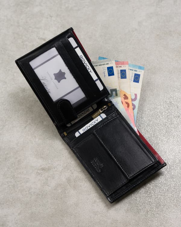 Klasická kožená peněženka se systémem RFID Protect - Rovicky