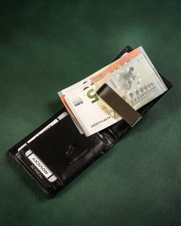 Kožená pánská bankovka se systémem RFID Protect - Cavaldi