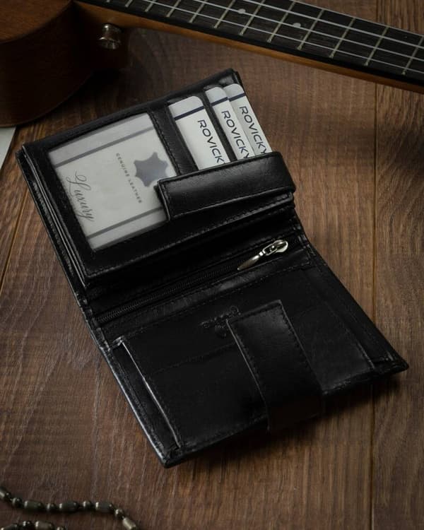 Kožená pánská peněženka s RFID systémem - 4U Cavaldi