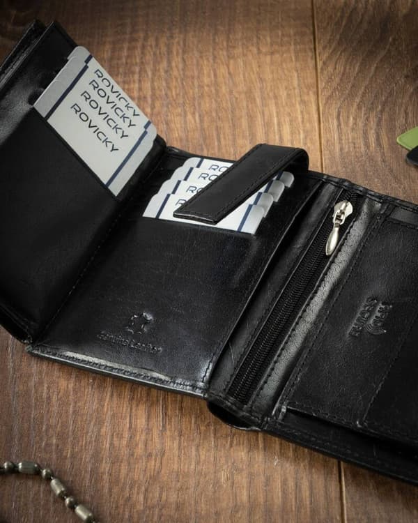 Kožená pánská peněženka s RFID systémem - 4U Cavaldi