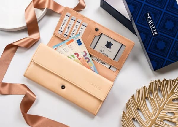 Elegantní, velká dámská peněženka z ekologické kůže - 4U Cavaldi