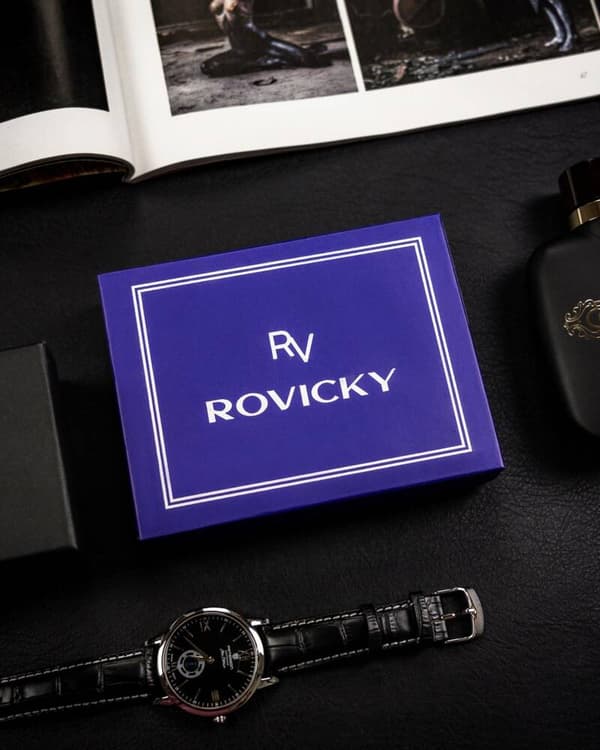 Klassisk herrepung lavet af naturligt læder - Rovicky
