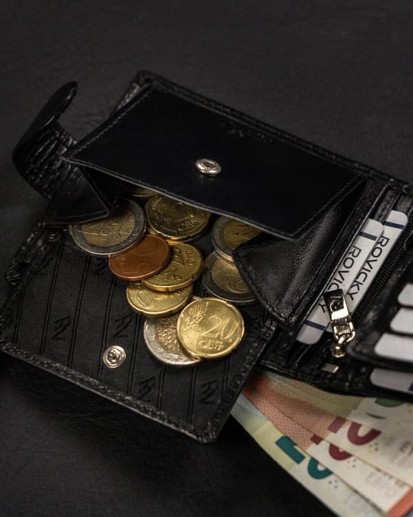 Velká, kožená pánská peněženka na patentku - Rovicky