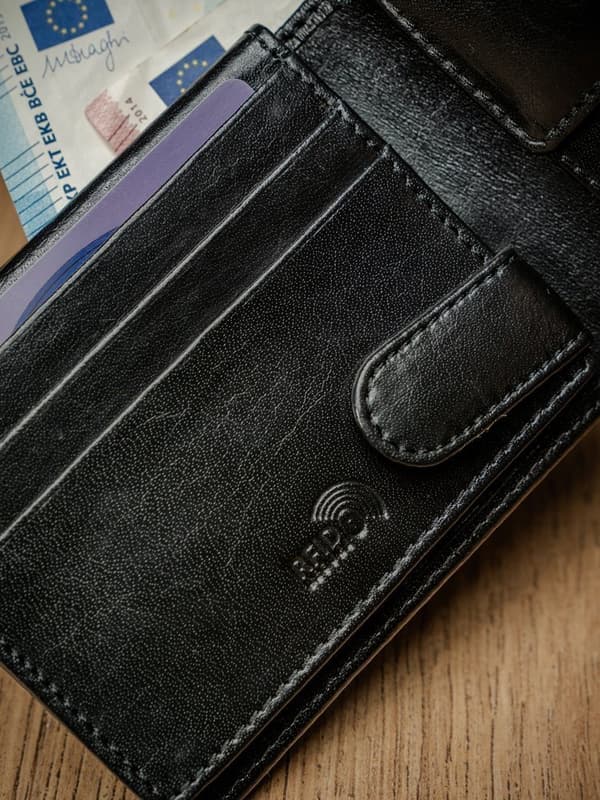 Pánská kožená peněženka v horizontálním provedení s RFID Stop membránou - Pierre Andreus