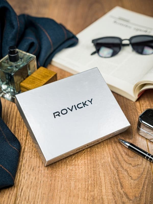 Horizontální pánská peněženka z přírodní kůže - Rovicky
