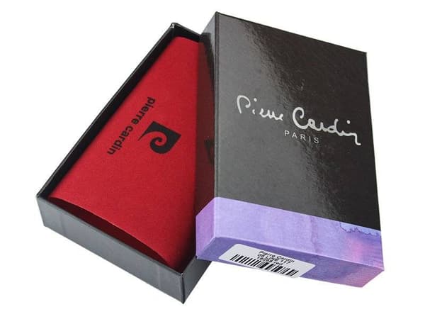 Lakovaná peněženka z přírodní kůže s peněženkou na mince - Pierre Cardin