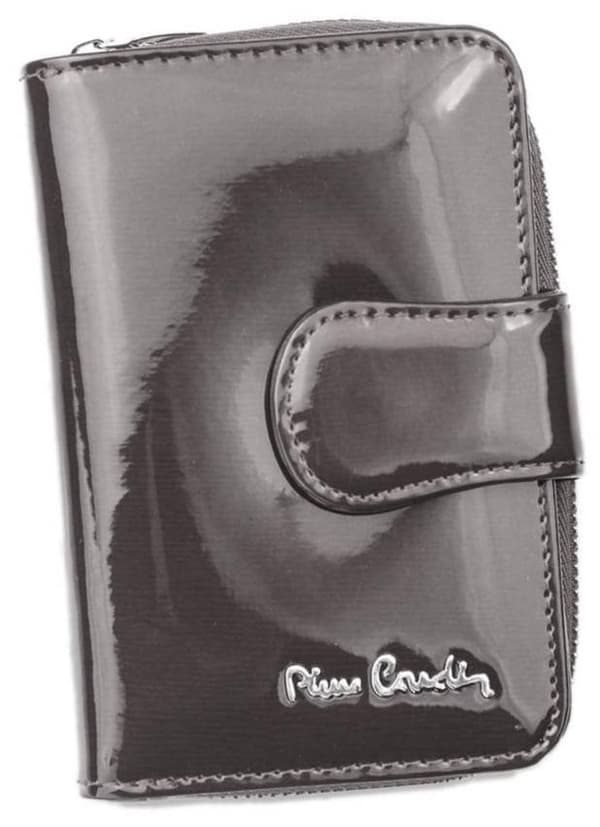 Patentti, pystysuora naisten lompakko luonnonnahasta - Pierre Cardin
