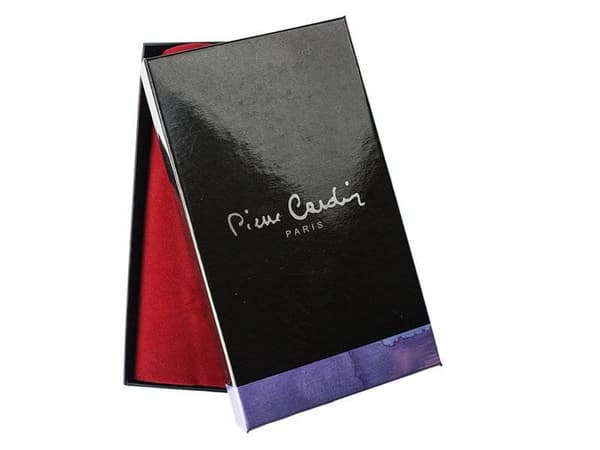 Lakovaná, horizontální dámská peněženka z přírodní kůže - Pierre Cardin