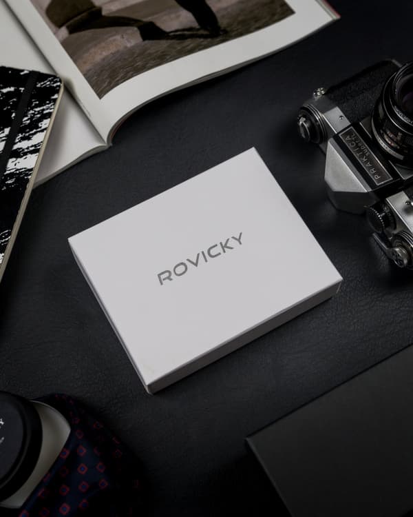 Pánská peněženka z přírodní lícové kůže s přihrádkou na fotku - Rovicky
