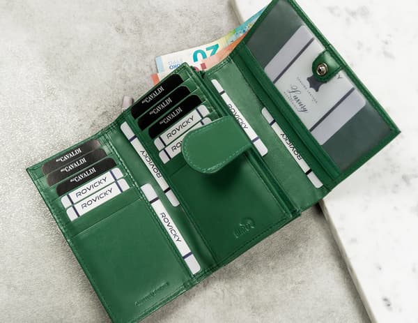 Velká, kožená dámská peněženka s RFID systémem - 4U Cavaldi