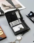 Miniatyrbillede 10 af 10: Stor pung i retrostil med to møntlommer - Rovicky