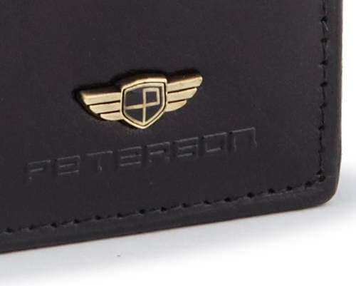 Læder herrekort pung uden lås - Peterson