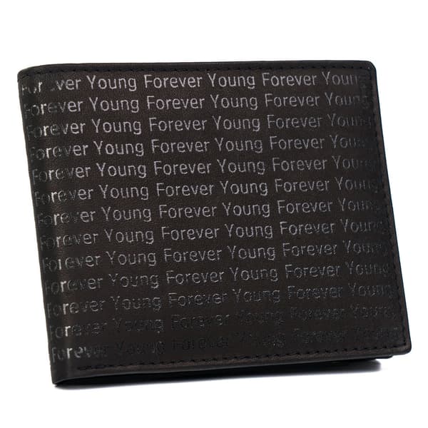 Læderpung dekoreret med monogram - Forever Young