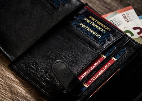 Kožená pánská RFID peněženka - Peterson