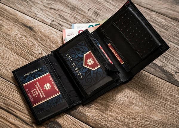 Kožená pánská RFID peněženka - Peterson