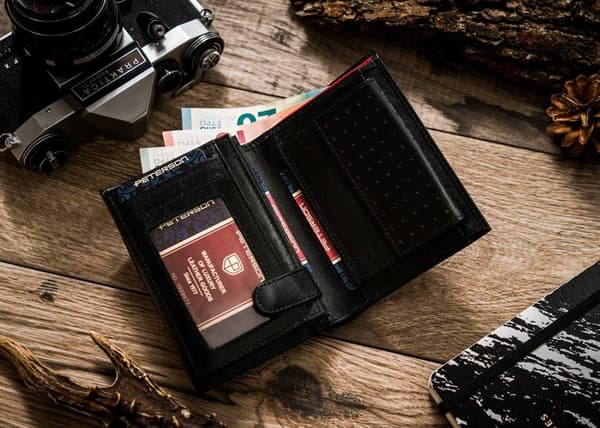 Kožená pánská RFID peněženka - Peterson