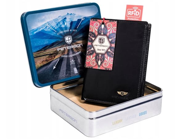 Kožená pánská RFID peněženka - Peterson