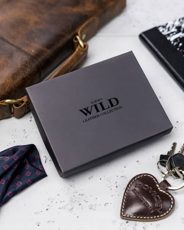 Pánská kožená peněženka s vnější platební kapsou - Always Wild