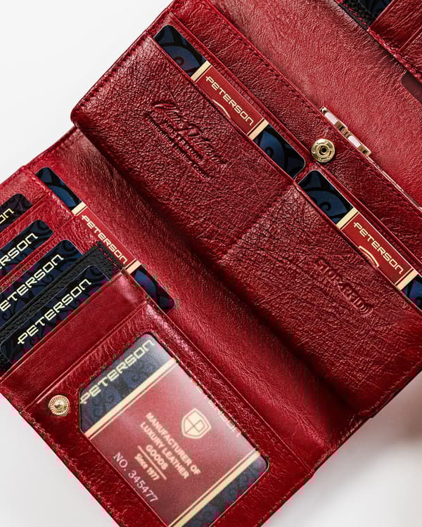 Elegantní peněženka na karty s RFID ochranou - Peterson