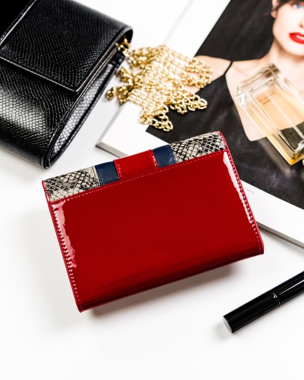 Elegantní dámská peněženka s RFID vzorem hadí kůže - Peterson