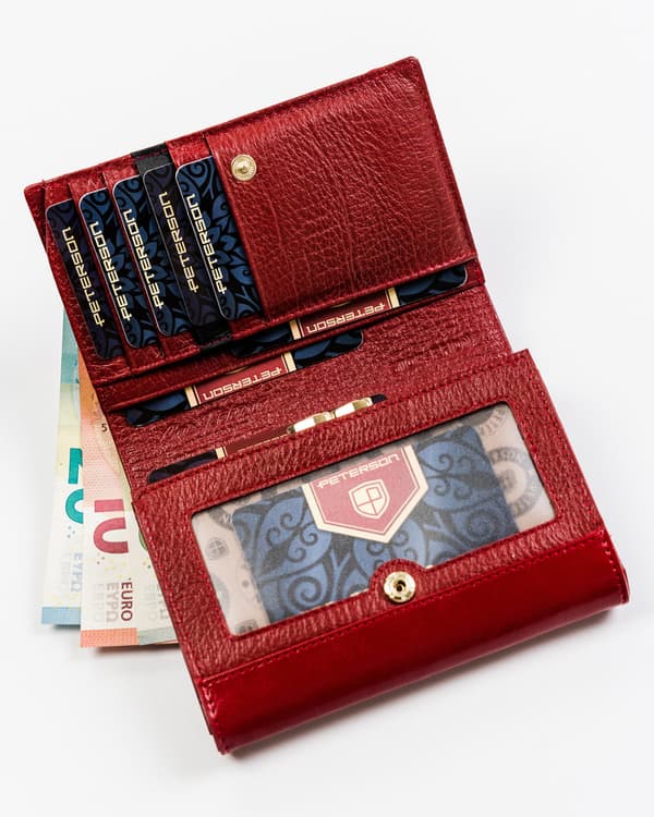 Elegantní dámská peněženka s RFID vzorem hadí kůže - Peterson