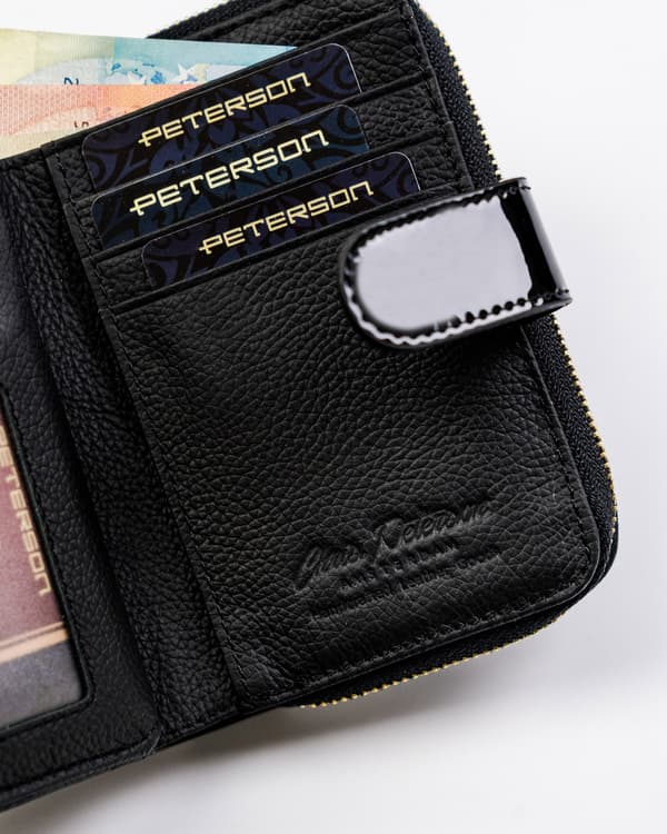 Malá RFID dámská kožená peněženka - Peterson