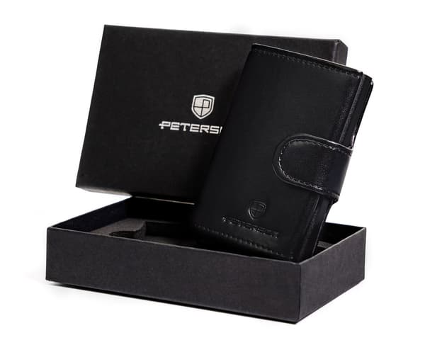 Elegant pung med kortføder og RFID-beskyttelse - Peterson