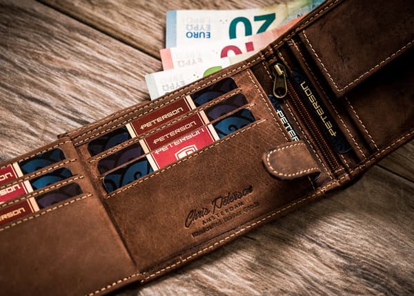 Pánská nubuková peněženka s ochranou RFID kartou - Peterson