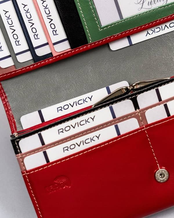 Elegantní, prodloužená dámská peněženka s klopou na patentku - Cavaldi