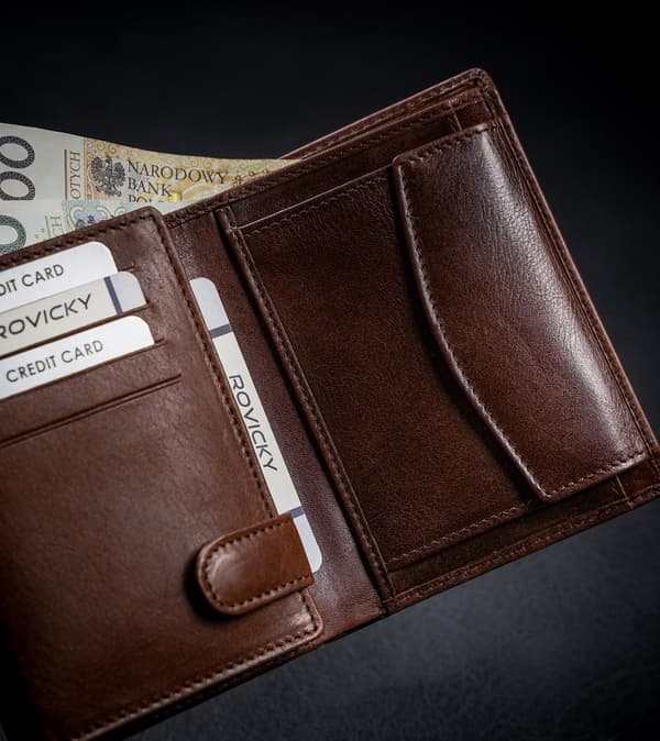 Kožená pánská peněženka s RFID ochranou - Rovicky