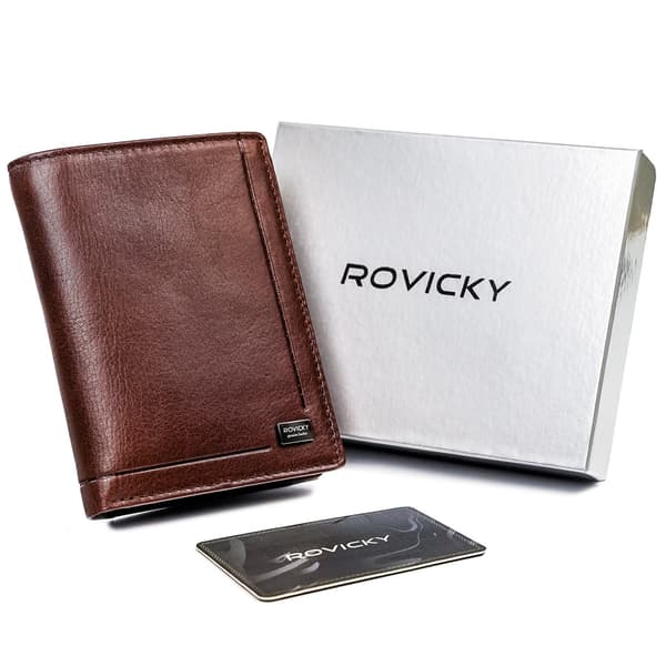 Kožená pánská peněženka s RFID ochranou - Rovicky