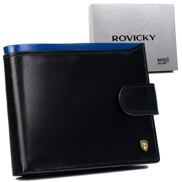 Kožená pánská peněženka s kapsičkou na registrační list - Rovicky