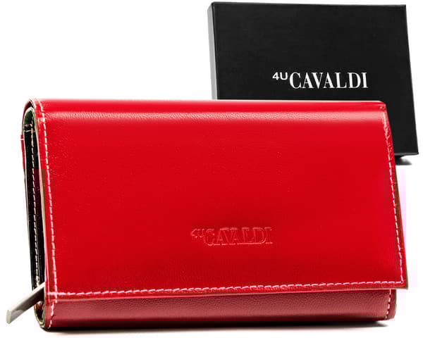 Velká, kožená dámská peněženka s RFID systémem - 4U Cavaldi