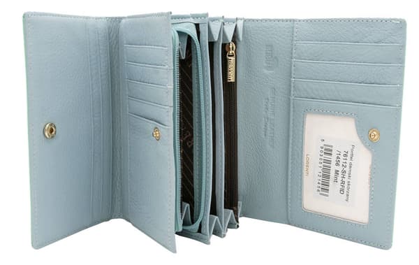 Lakovaná dámská peněženka na karty s RFID Protect - Lorenti