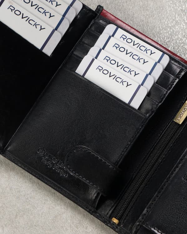 Kožená pánská peněženka na osvědčení - Rovicky
