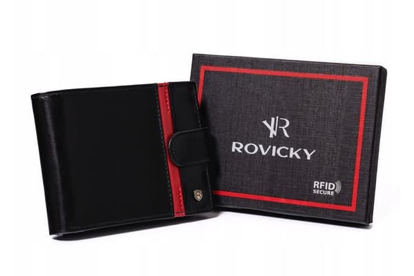 Velká pánská kožená peněženka na patentku - Rovicky