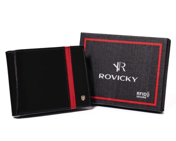 Pánská kožená peněženka s RFID Protect - Rovicky