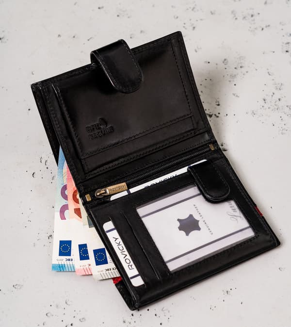 Pánská kožená peněženka s RFID Protect - Rovicky
