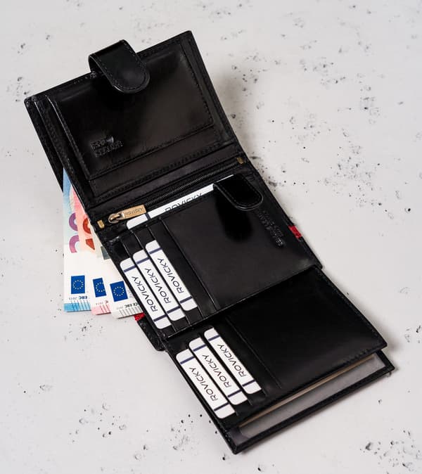Pánská kožená peněženka s RFID Protect - Rovicky