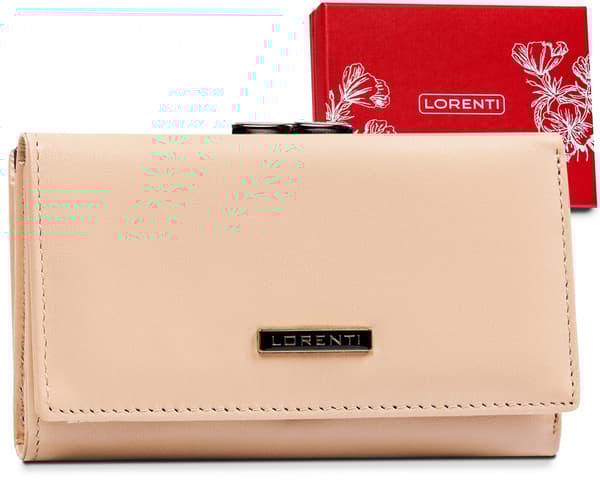 Klasická dámská kožená peněženka s ochranou RFID Protect kartou - Lorenti