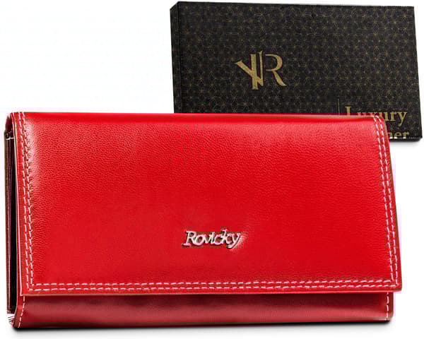 Velká, kožená dámská peněženka s RFID systémem - Rovicky