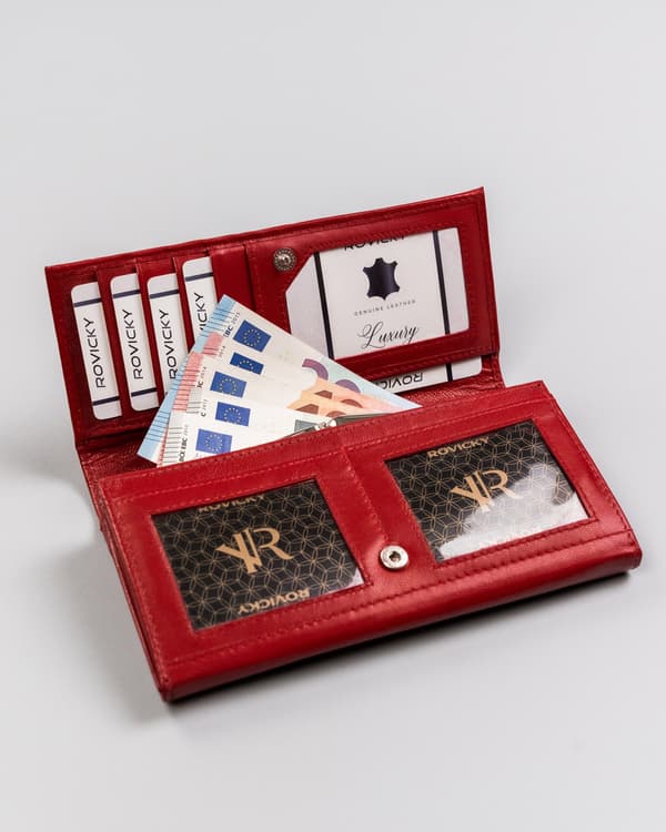 Velká kožená peněženka se systémem RFID Protect - Rovicky