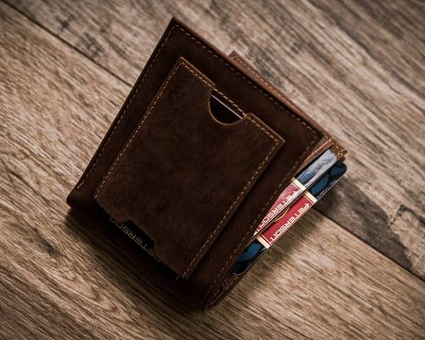 Pánská kožená peněženka v horizontální orientaci s RFID systémem - Peterson