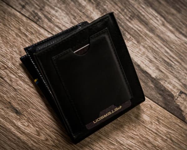 Pánská kožená peněženka v horizontální orientaci s RFID systémem - Peterson