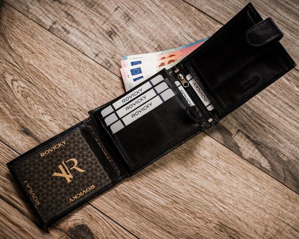 Elegantní pánská peněženka s RFID Protect anti-skimming systémem - Rovicky